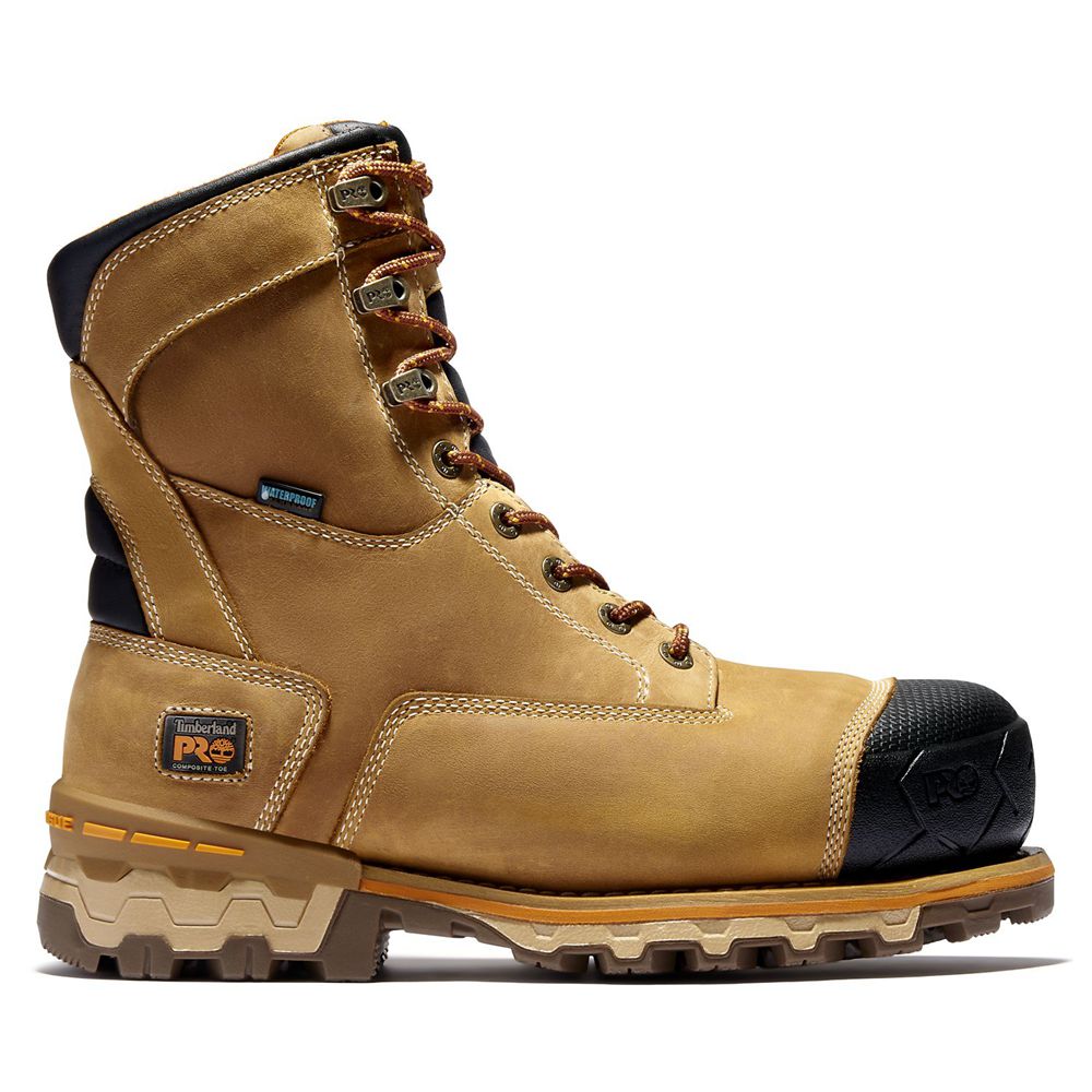 Botas de Trabajo Timberland Hombre Pro® Boondock 8" Comp Toe Marrones/Negras - Chile GCV-734169